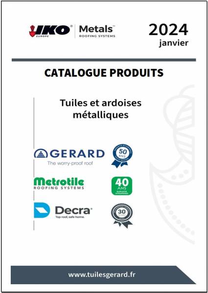 Catalogue 2024 des tuiles et ardoises métalliques IKO Metals