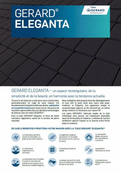 BROCHURE LES TUILES GERARD® ELEGANTA